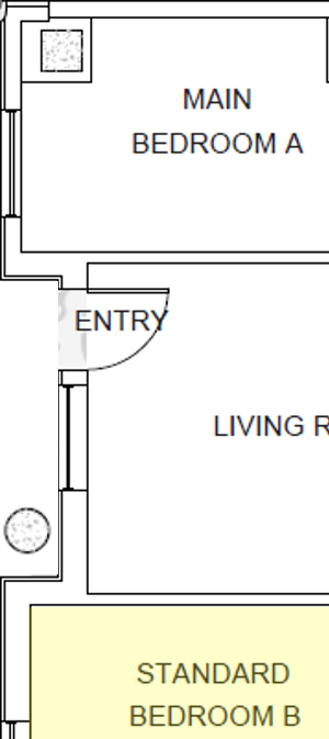 Olive Floor Plan Standard Room B Olive Floor Plan Standard Room B